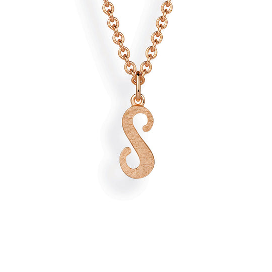 ABC kleiner Buchstabe S Anhänger in eismatt