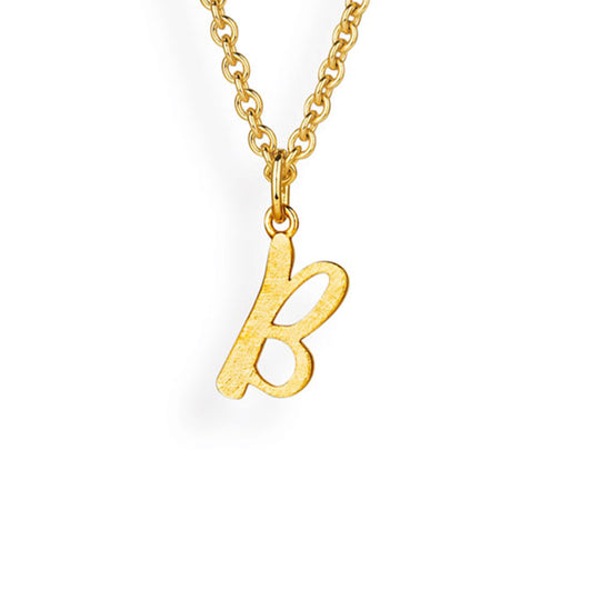 ABC kleiner Buchstabe B Anhänger in eismatt