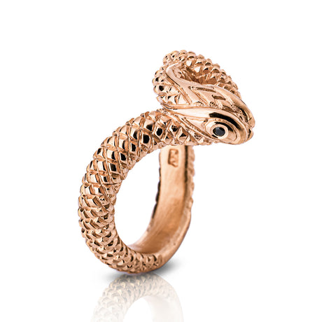 Serpente kleiner Ring mit Onyx
