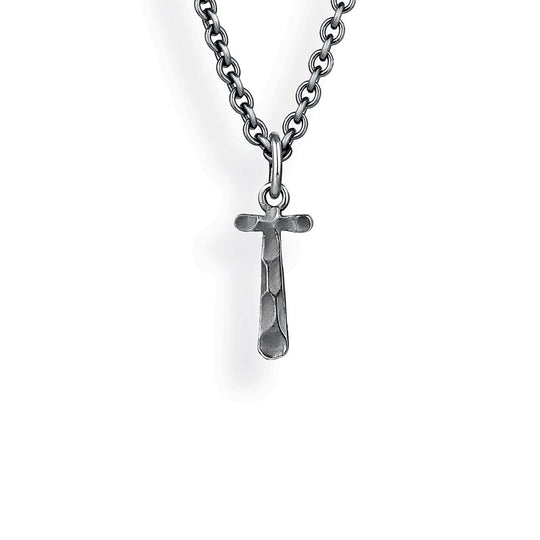 ABC kleiner Buchstabe T Anhänger mit geschnitzter Struktur