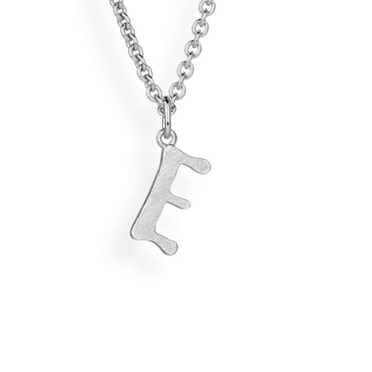 ABC kleiner Buchstabe E Anhänger in eismatt