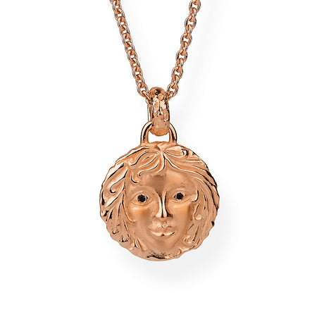 Zeus und Aphrodite großer Anhänger Aphrodite mit schwarzem Spinell