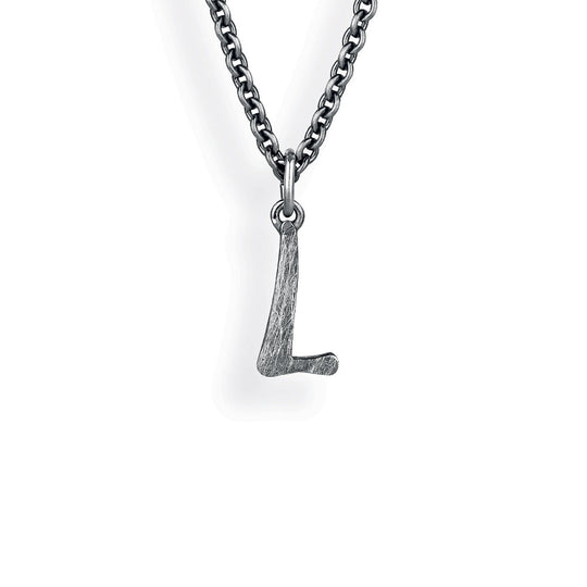 ABC kleiner Buchstabe L Anhänger in eismatt