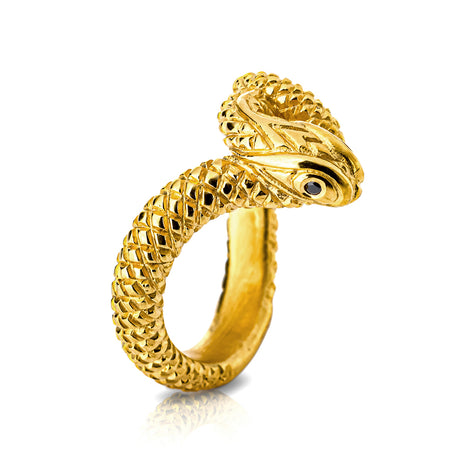 Serpente kleiner Ring mit Onyx