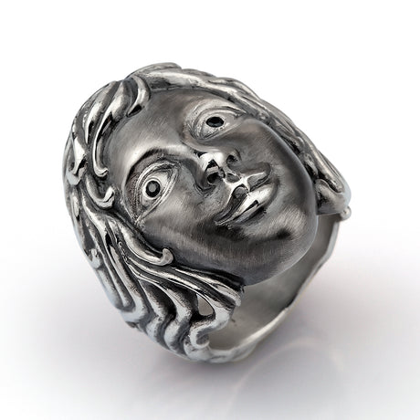 Zeus und Aphrodite Ring Aphrodite mit schwarzem Spinell