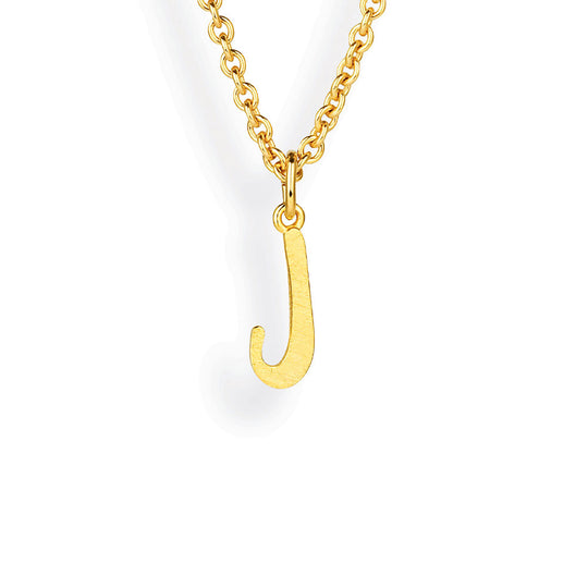ABC kleiner Buchstabe J Anhänger in eismatt
