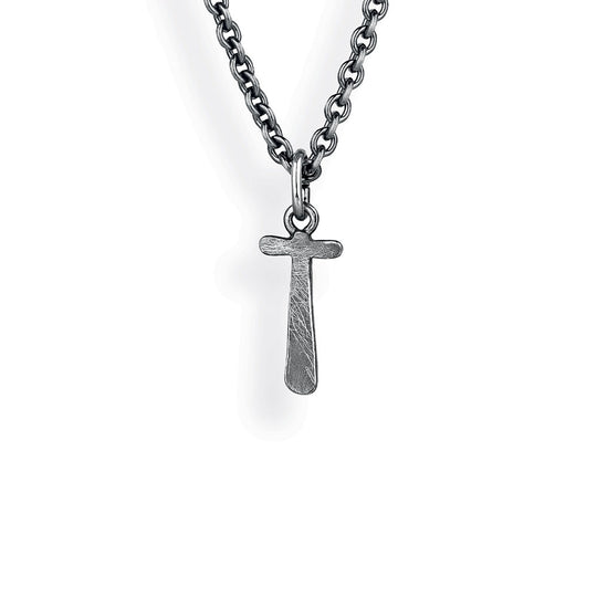 ABC kleiner Buchstabe T Anhänger in eismatt