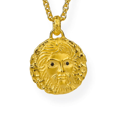 Zeus und Aphrodite großer Anhänger Zeus mit schwarzem Spinell