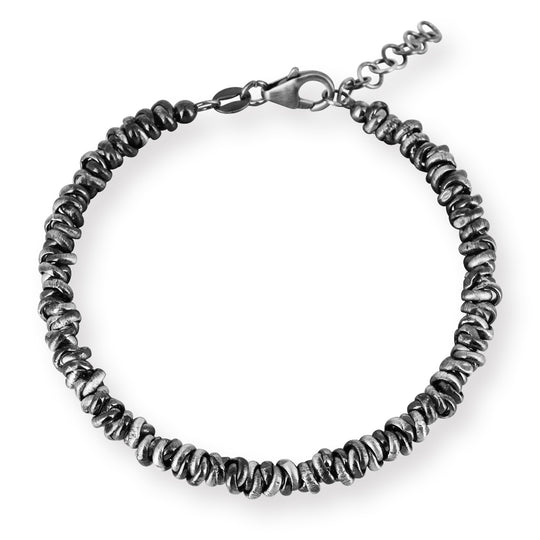 Cooles dickes Ösen Armband 5,5  mm mit Karabiner in der Länge 18-21 cm