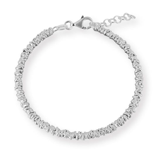 Cooles Ösen Armband 4 mm mit Karabiner in der Länge 18-21 cm