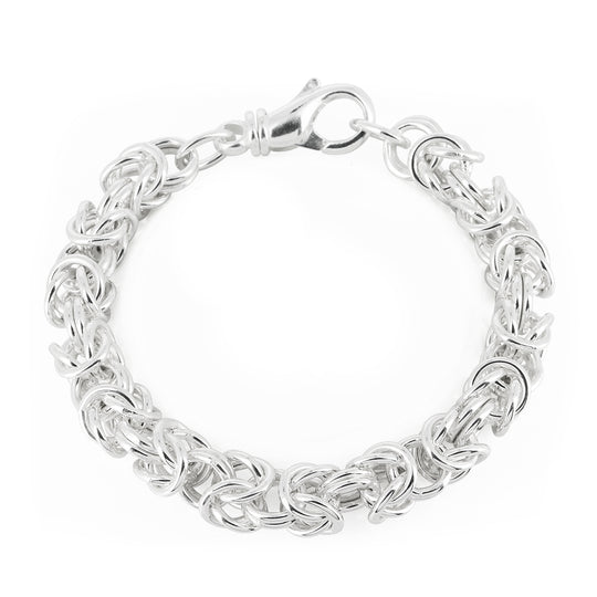 Fette Königskette Armband mit Schmuck Karabiner in der Länge 20 cm