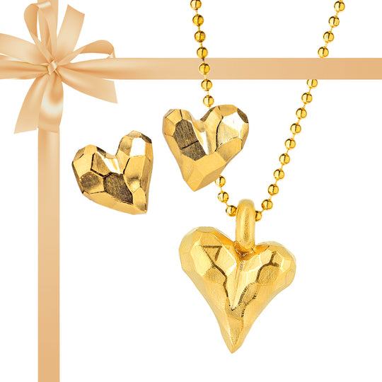 Herzens WÜNSCHE 10 Weihnachts- Special Heartbreaker kleiner Herz Anhänger inklusive Kugelkette und den passenden Herz Ohrstecker