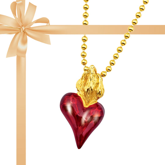 FlammenINFERNO Set 6 Weihnachts- Special kleiner Anhänger inklusive Kugelkette