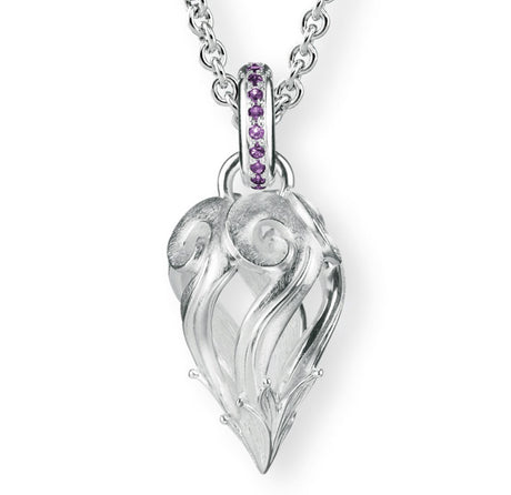 Amelie ma Chere großer Kegel Anhänger und Öse mit Amethyst