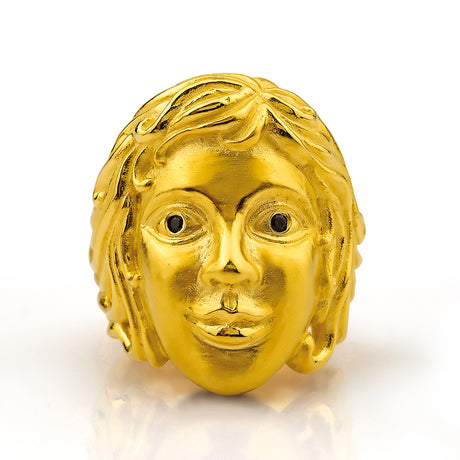 Zeus und Aphrodite Ring Aphrodite mit schwarzem Spinell