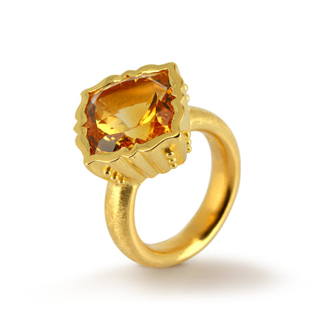 Grandessa Lüster Ring mit Citrin LIMITIERTE EDITION