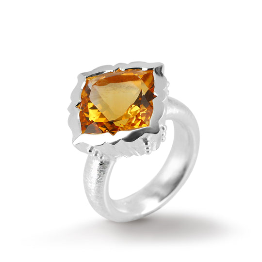 Grandessa Lüster Ring mit Citrin LIMITIERTE EDITION
