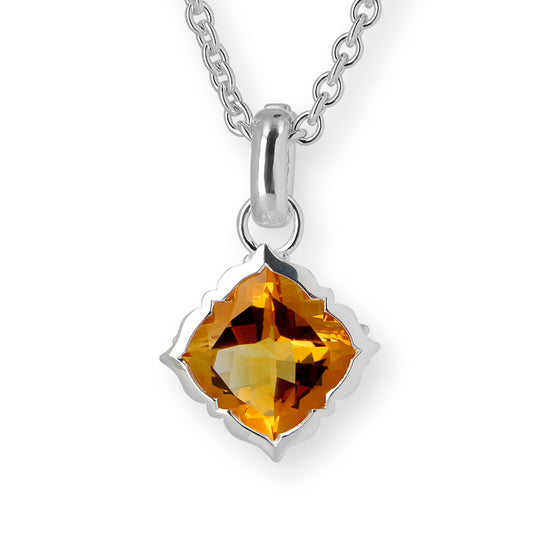 Grandessa großer Lüster Anhänger mit Citrin und Klappöse LIMITIERTE EDITION