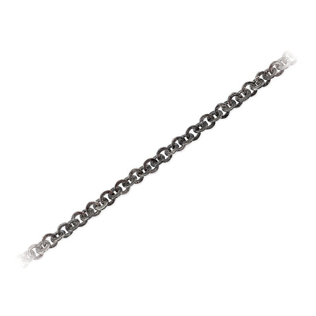 Hammerschlag Collier mit Schmuck Federring in der Länge 80 cm