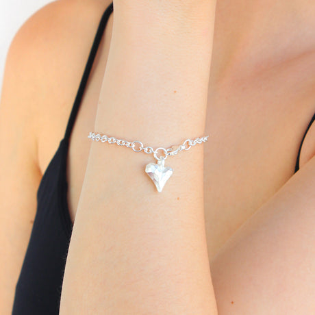 Heartbreaker Ankerketten Armband mit Herz in der Länge 20 cm