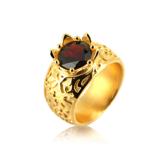 1001 Nacht Ring mit Granat