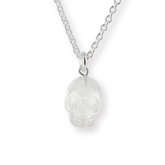 Skull Anhänger aus Bergkristall mit Silberöse Limited Edition