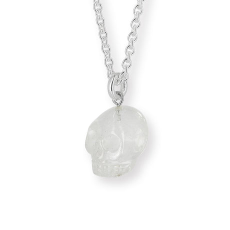 Skull Anhänger aus Bergkristall mit Silberöse Limited Edition