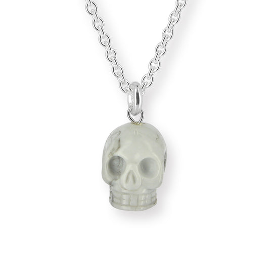 Skull Anhänger aus Obsidian mit Silberöse Limited Edition