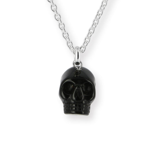 Skull Anhänger aus Onyx mit Silberöse  Limited Edition