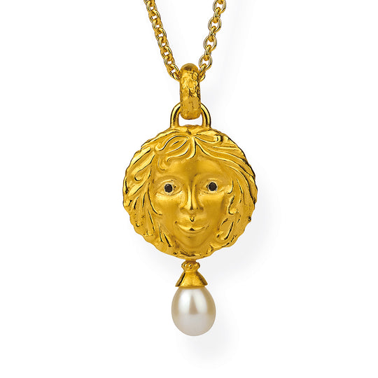 Zeus und Aphrodite großer Anhänger Aphrodite mit Süßwasserperlpampel