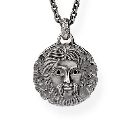 Zeus und Aphrodite großer Anhänger Zeus mit schwarzem Spinell