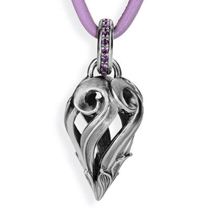 Amelie ma Chere großer Kegel Anhänger und Öse mit Amethyst