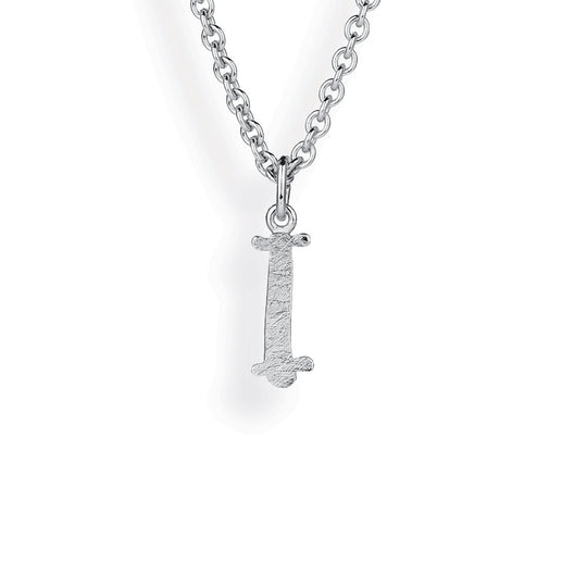 ABC kleiner Buchstabe I Anhänger in eismatt