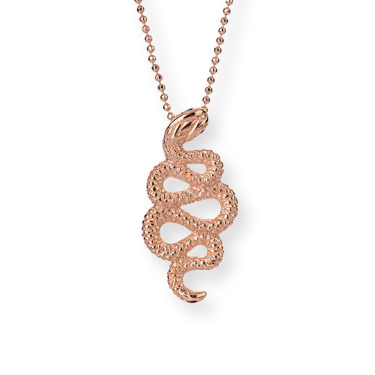 Kleiner Anhänger Schlange mit Onyx