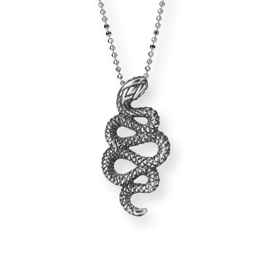 Kleiner Anhänger Schlange mit Onyx