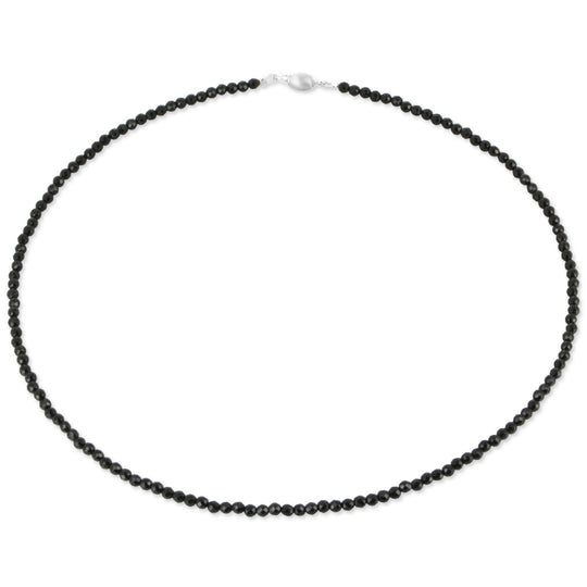 Facettierte Onyx Kette mit Tonnenschloss in der Länge 45 cm