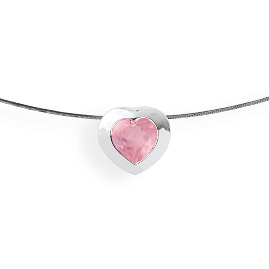 Heartbreaker Stone mini Anhänger mit Rosenquarz