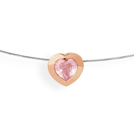 Heartbreaker Stone mini Anhänger mit Rosenquarz