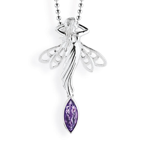 La Belle Epoque Feen Anhänger mit Amethystnavette