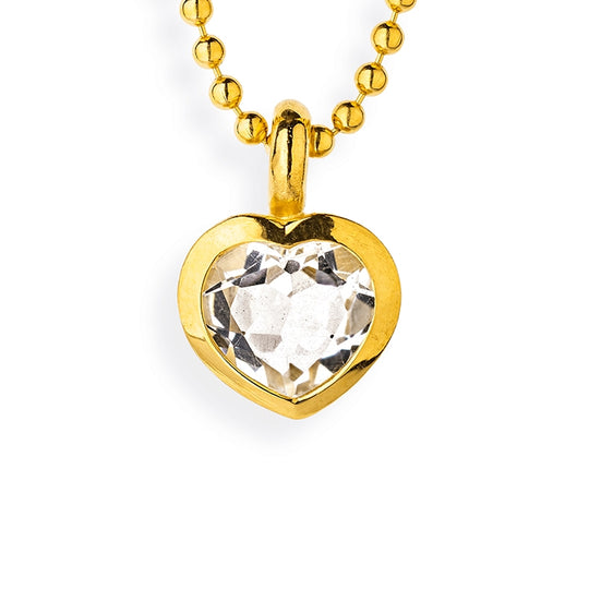 Heartbreaker Stone Anhänger mit Bergkristall