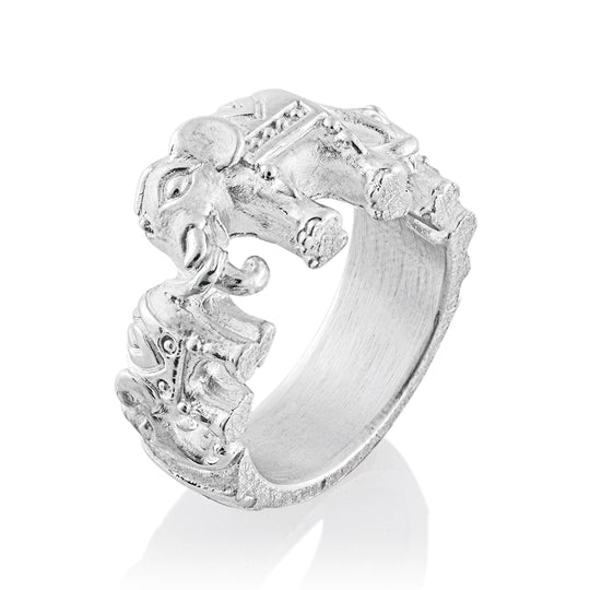 Ganesha kleiner Ring mit Elefanten