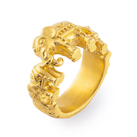 Ganesha kleiner Ring mit Elefanten