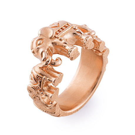 Ganesha kleiner Ring mit Elefanten