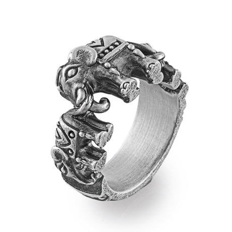 Ganesha kleiner Ring mit Elefanten