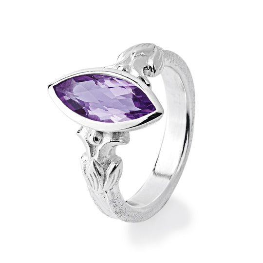 La Belle Epoque kleiner Ring mit Amethystnavette