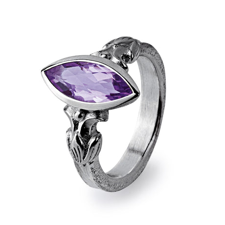 La Belle Epoque kleiner Ring mit Amethystnavette