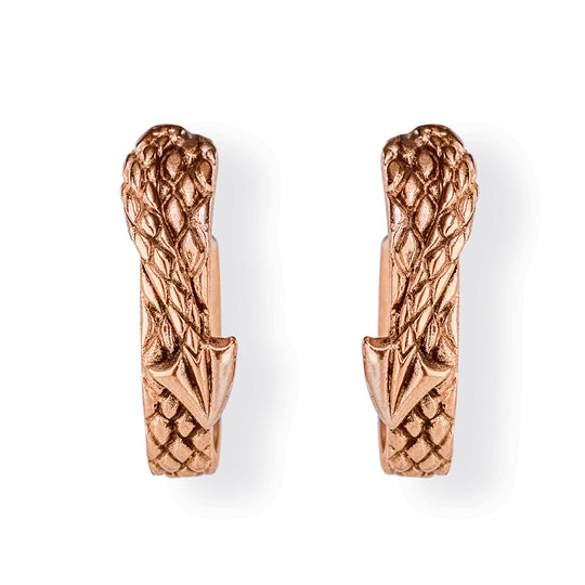 Drachenschwanz große Creolen aus Drachenschwanz