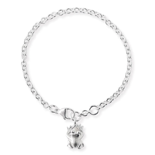 Froschkönig Ankerketten Armband mit Frosch in der Länge 20 cm