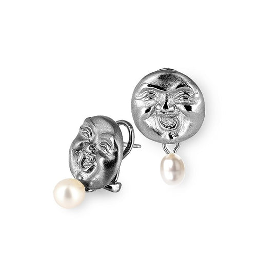 Little Buddha Clipohrstecker mit Süßwasserperle