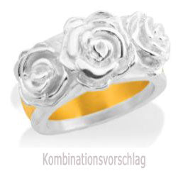 Lebenslänglich Seitenspringer Ring Rose of Antoine